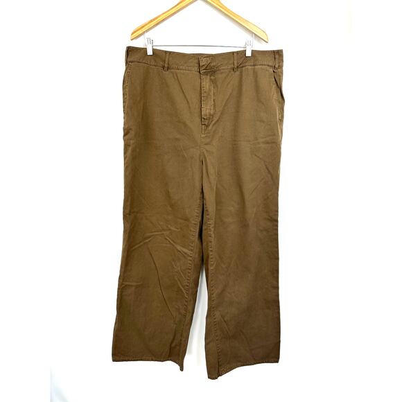 Good American Good Skate Trouser Wide Leg Pants Cotton Size 18 - Picture 3 of 9